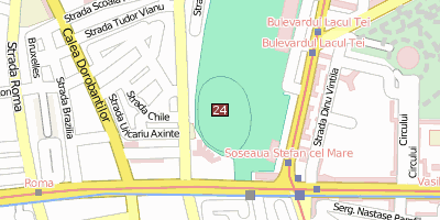 Dinamo-Stadion  Bukarest Stadtplan