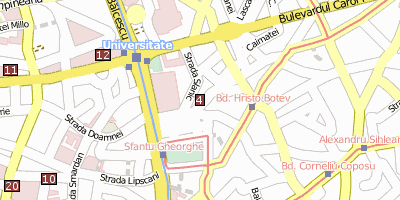 Rumänische Nationalbibliothek Stadtplan