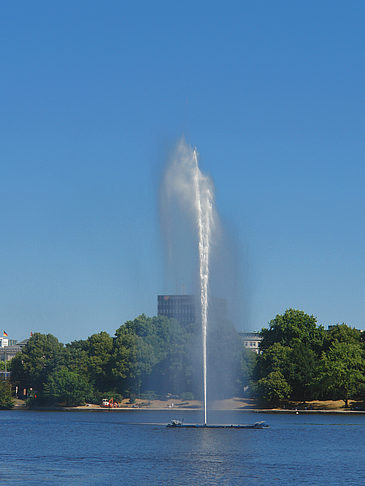 Fotos Fontäne auf der Binnenalster | Hamburg