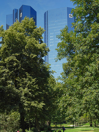 Fotos Deutsche Bank mit Bäumen | Frankfurt am Main