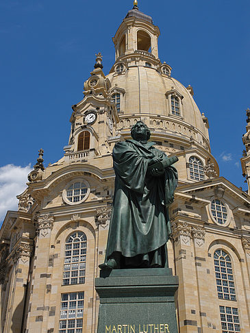 Foto Frauenkirche und Lutherdenkmal - Dresden