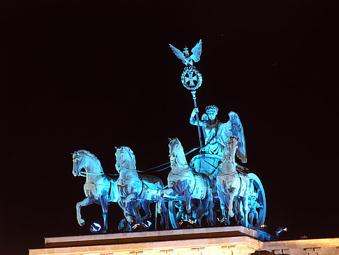 Foto Quadriga bei Nacht