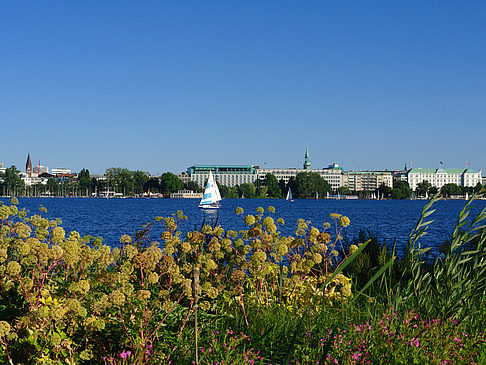 Blick nach Osten von der Außenalster