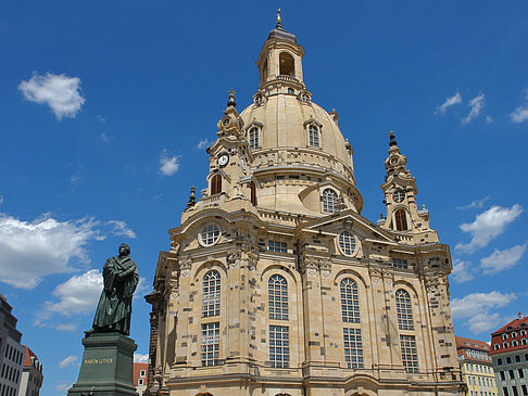 Foto Frauenkirche und Lutherdenkmal - Dresden